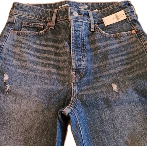 OLD NAVY Pop Icon - Skinny - Xtra Hi-Rise - Ripped - Raw Hem - Sexy - 4 Tall New - Picture 4 of 7
